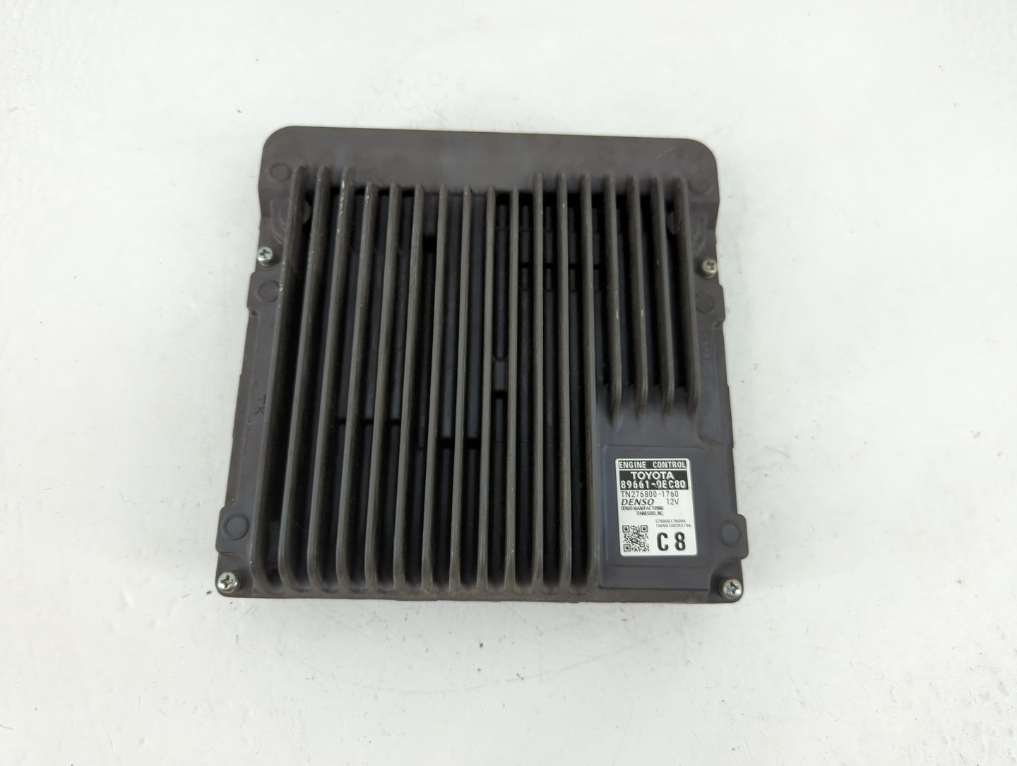 2019 Toyota Highlander PCM Engine Control Computer ECU ECM PCU OEM P/N:89661-0EC80 Fits OEM Used Auto Parts - Oemusedautopar