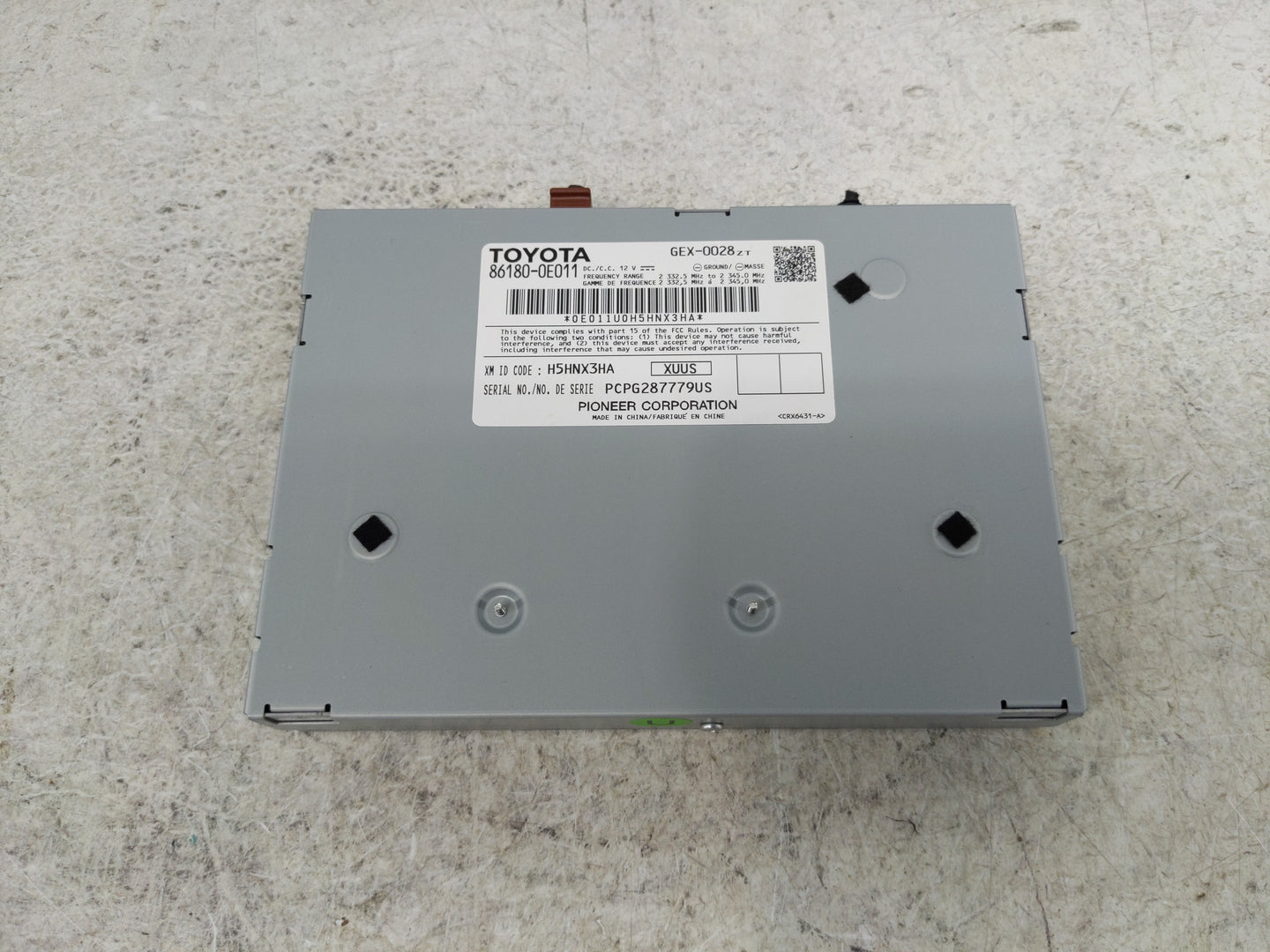 2014-2019 Toyota Highlander Radio AM FM Cd Player Receiver Replacement P/N:86180-0E011 Fits OEM Used Auto Parts - Oemusedaut