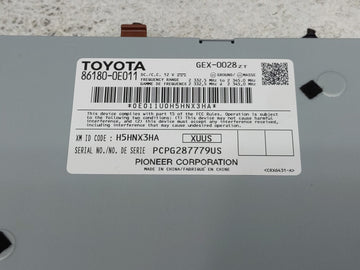 2014-2019 Toyota Highlander Radio AM FM Cd Player Receiver Replacement P/N:86180-0E011 Fits OEM Used Auto Parts