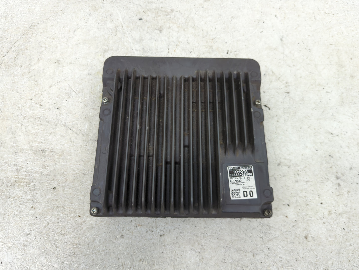 2019 Toyota Highlander PCM Engine Control Computer ECU ECM PCU OEM P/N:89661-0ED00 Fits OEM Used Auto Parts - Oemusedautopar