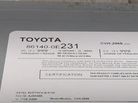 2018-2019 Toyota Highlander Radio AM FM Cd Player Receiver Replacement P/N:86140-0E231 CVH-2968, AJDK068 Fits Fits 2018 2019
