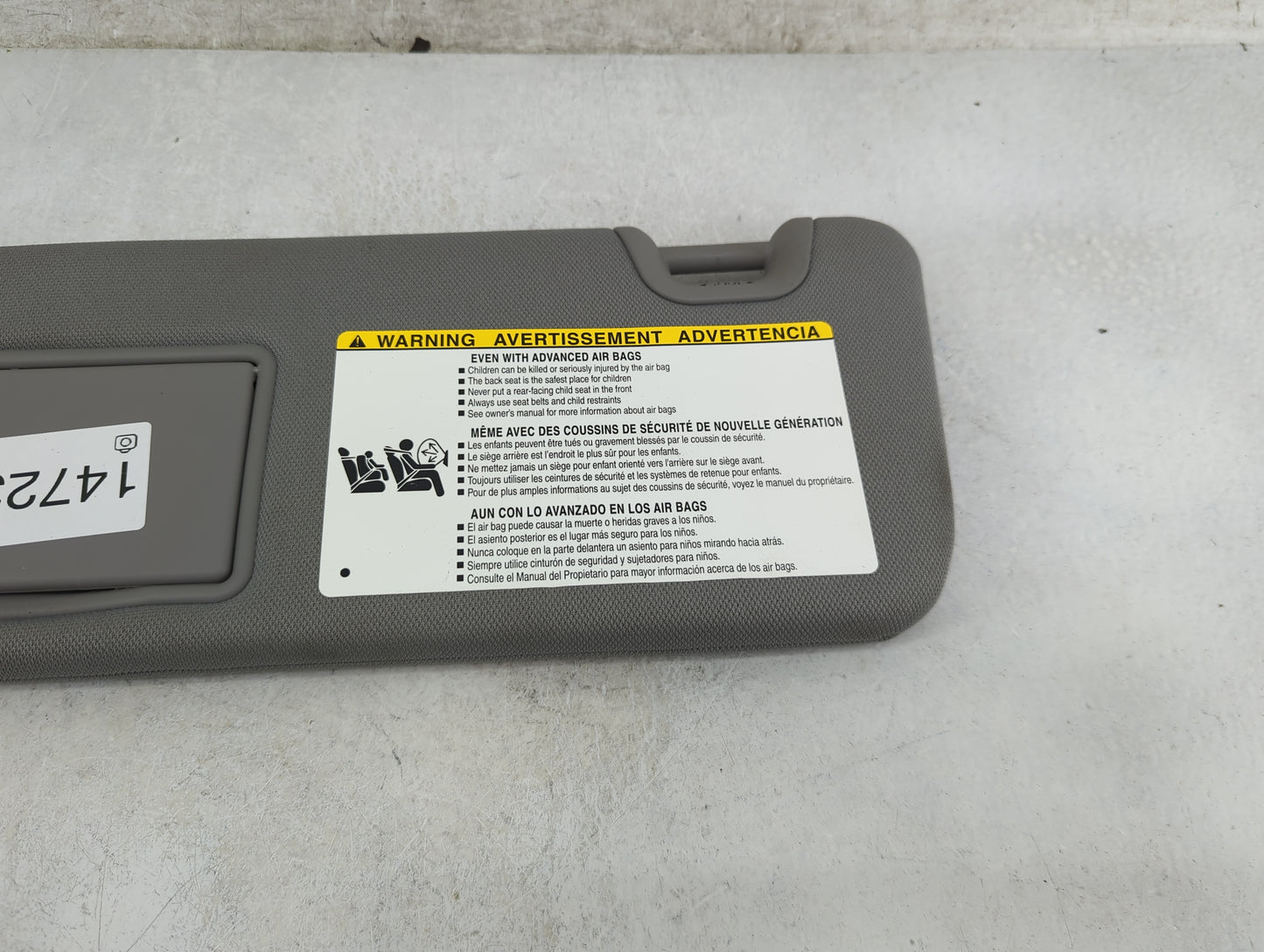 2014-2019 Toyota Highlander Sun Visor Shade Replacement Driver Left Mirror Fits Fits 2014 2015 2016 2017 2018 2019 OEM Used 