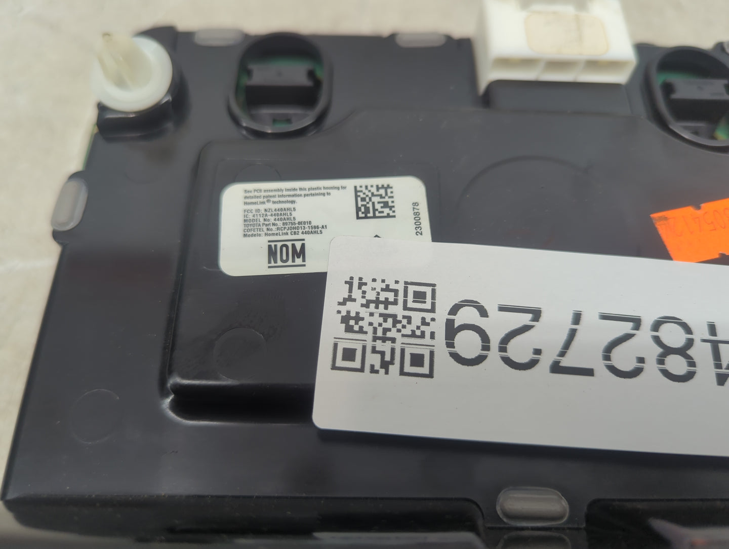 2014-2019 Toyota Highlander Overhead Console W/rear Climate Control Tan - Oemusedautoparts1.com