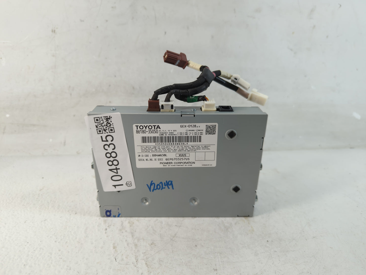 2016-2020 Toyota Mirai Radio AM FM Cd Player Receiver Replacement P/N:86180-35050 Fits Fits 2016 2017 2018 2019 2020 OEM Use