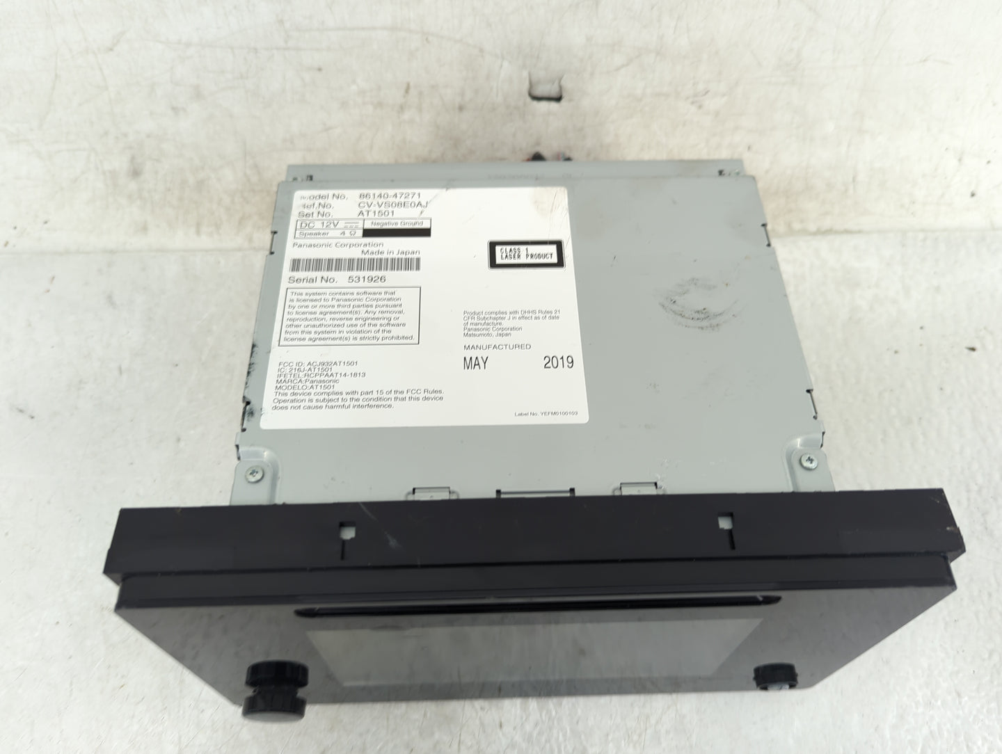 2018-2020 Toyota Prius Radio AM FM Cd Player Receiver Replacement Fits Fits 2018 2019 2020 OEM Used Auto Parts - Oemusedauto