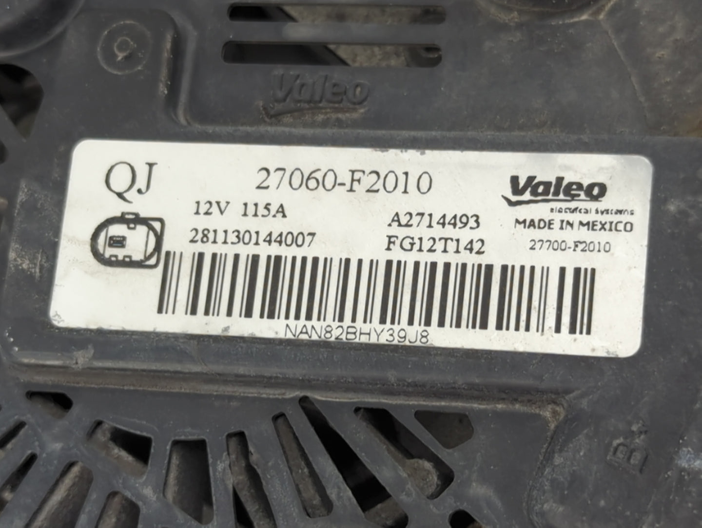 2019-2022 Toyota Rav4 Alternator Replacement Generator Charging Assembly Engine OEM P/N:27060-F2010 Fits OEM Used Auto Parts
