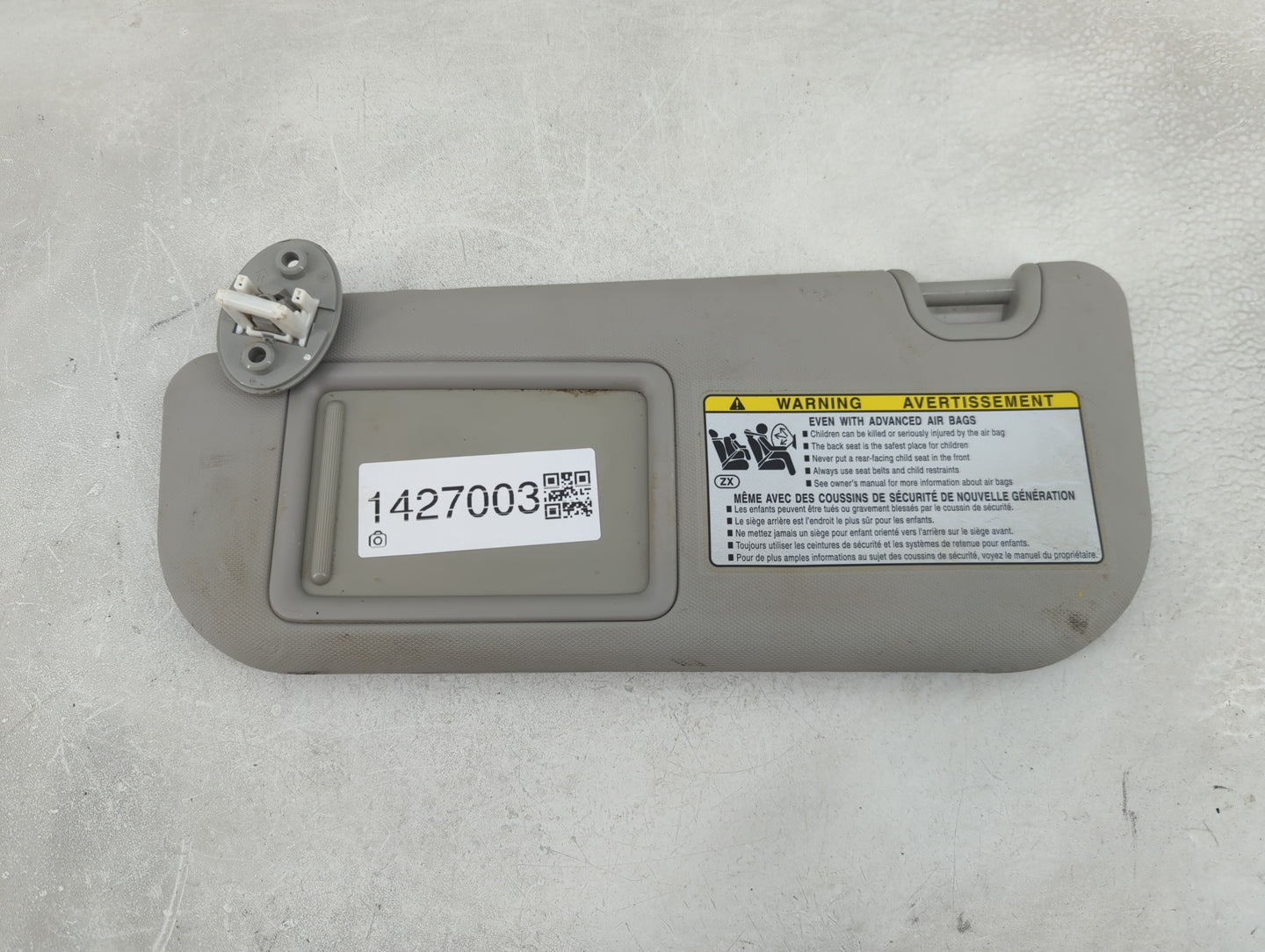 2019 Toyota Rav4 Sun Visor Shade Replacement Driver Left Mirror Fits OEM Used Auto Parts - Oemusedautoparts1.com