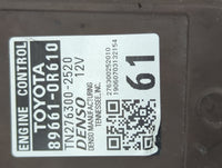2019-2020 Toyota Rav4 PCM Engine Control Computer ECU ECM PCU OEM P/N:89661-0R610 Fits Fits 2019 2020 OEM Used Auto Parts - 