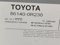 2019-2021 Toyota Rav4 Radio AM FM Cd Player Receiver Replacement P/N:86140-0R230 Fits Fits 2019 2020 2021 OEM Used Auto Part