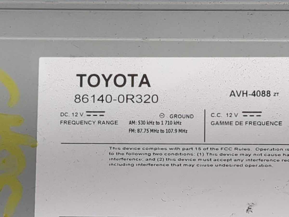 2019-2021 Toyota Rav4 Radio AM FM Cd Player Receiver Replacement P/N:86140-0R320 86140-0R160, AVH-4088 Fits Fits 2019 2020 2
