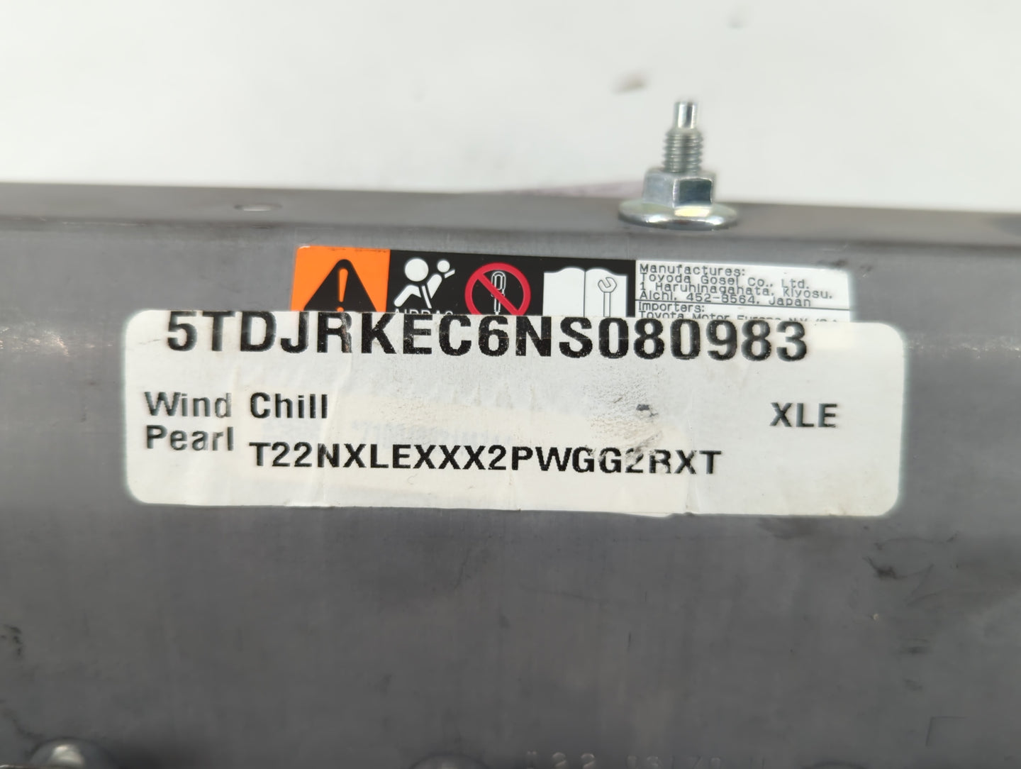 2019-2022 Toyota Rav4 Air Bag Driver Left Knee OEM Fits Fits 2019 2020 2021 2022 OEM Used Auto Parts - Oemusedautoparts1.com