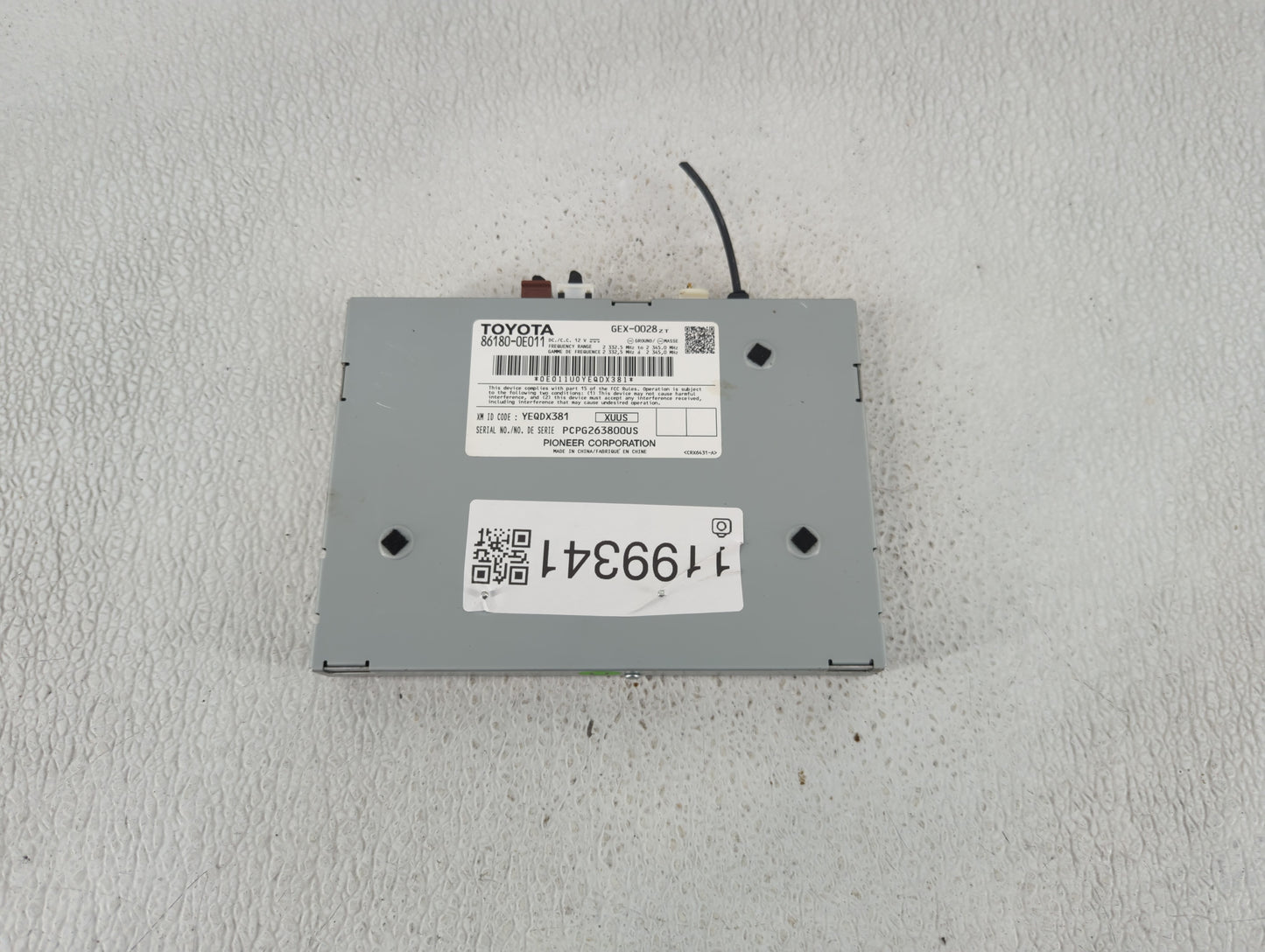 2014-2019 Toyota Tacoma Radio AM FM Cd Player Receiver Replacement P/N:86180-0E011 Fits OEM Used Auto Parts - Oemusedautopar