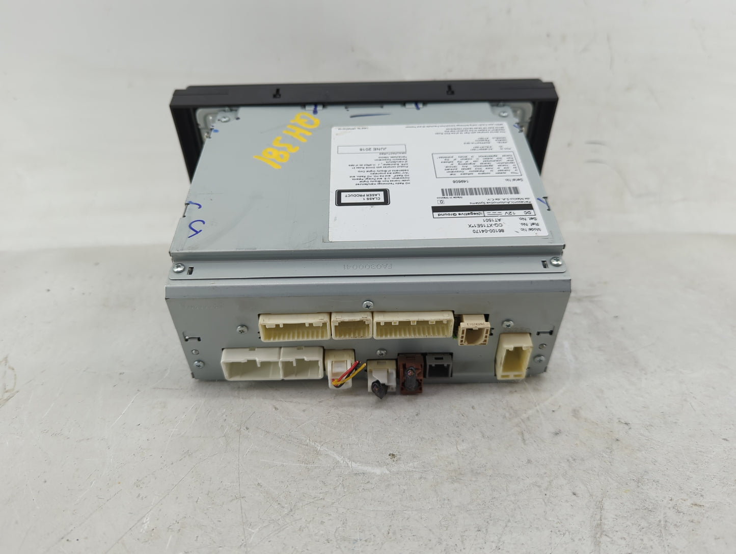 2016-2019 Toyota Tacoma Radio AM FM Cd Player Receiver Replacement P/N:86100-04171 Fits Fits 2016 2017 2018 2019 OEM Used Au