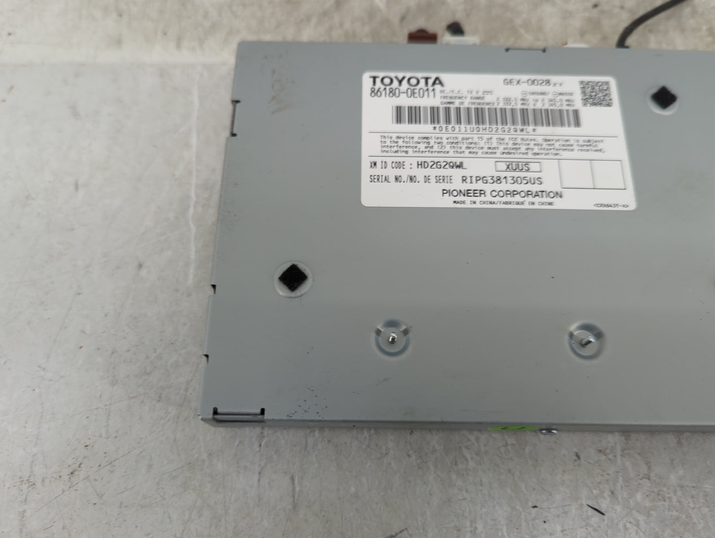 2016-2019 Toyota Tacoma Radio AM FM Cd Player Receiver Replacement P/N:86180-0E011 Fits Fits 2016 2017 2018 2019 OEM Used Au