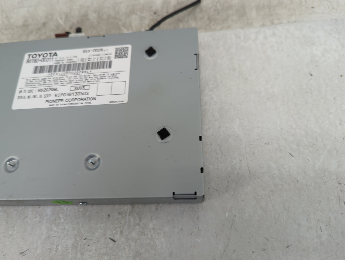2016-2019 Toyota Tacoma Radio AM FM Cd Player Receiver Replacement P/N:86180-0E011 Fits Fits 2016 2017 2018 2019 OEM Used Au