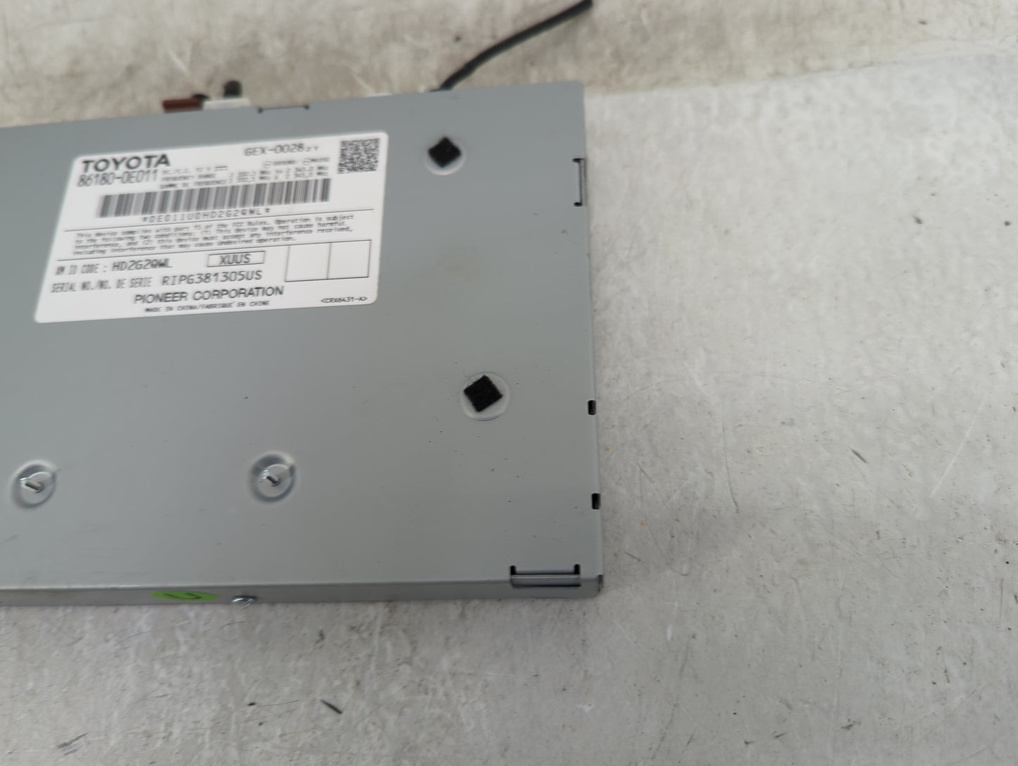2016-2019 Toyota Tacoma Radio AM FM Cd Player Receiver Replacement P/N:86180-0E011 Fits Fits 2016 2017 2018 2019 OEM Used Au