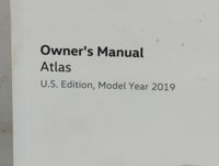 2019 Volkswagen Atlas Owners Manual Book Guide P/N:3CN012723BD OEM Used Auto Parts - Oemusedautoparts1.com