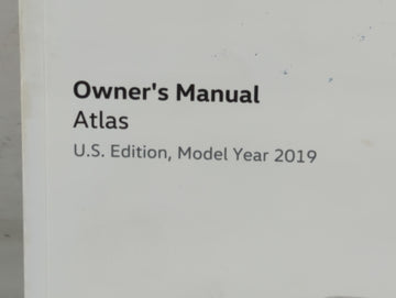 2019 Volkswagen Atlas Owners Manual Book Guide P/N:3CN012723BD OEM Used Auto Parts