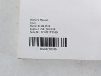 2019 Volkswagen Atlas Owners Manual Book Guide P/N:3CN012723BD OEM Used Auto Parts - Oemusedautoparts1.com