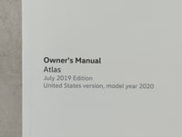 2019 Volkswagen Atlas Owners Manual Book Guide P/N:3CN012723SD 3CN 012 723 SD OEM Used Auto Parts - Oemusedautoparts1.com