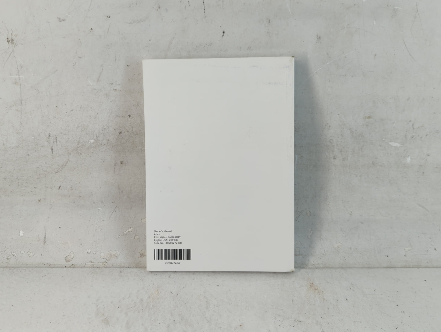 2019 Volkswagen Atlas Owners Manual Book Guide P/N:3CN012723SD 3CN 012 723 SD OEM Used Auto Parts - Oemusedautoparts1.com