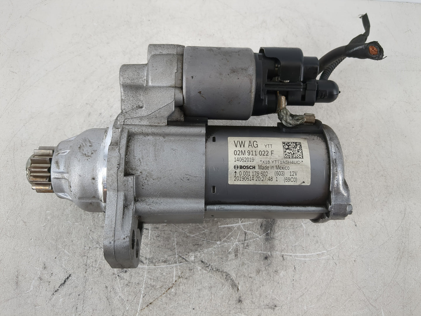 2018-2022 Volkswagen Atlas Car Starter Motor Solenoid OEM P/N:02M 911 022 F Fits Fits 2014 2015 2016 2017 2018 2019 2020 202