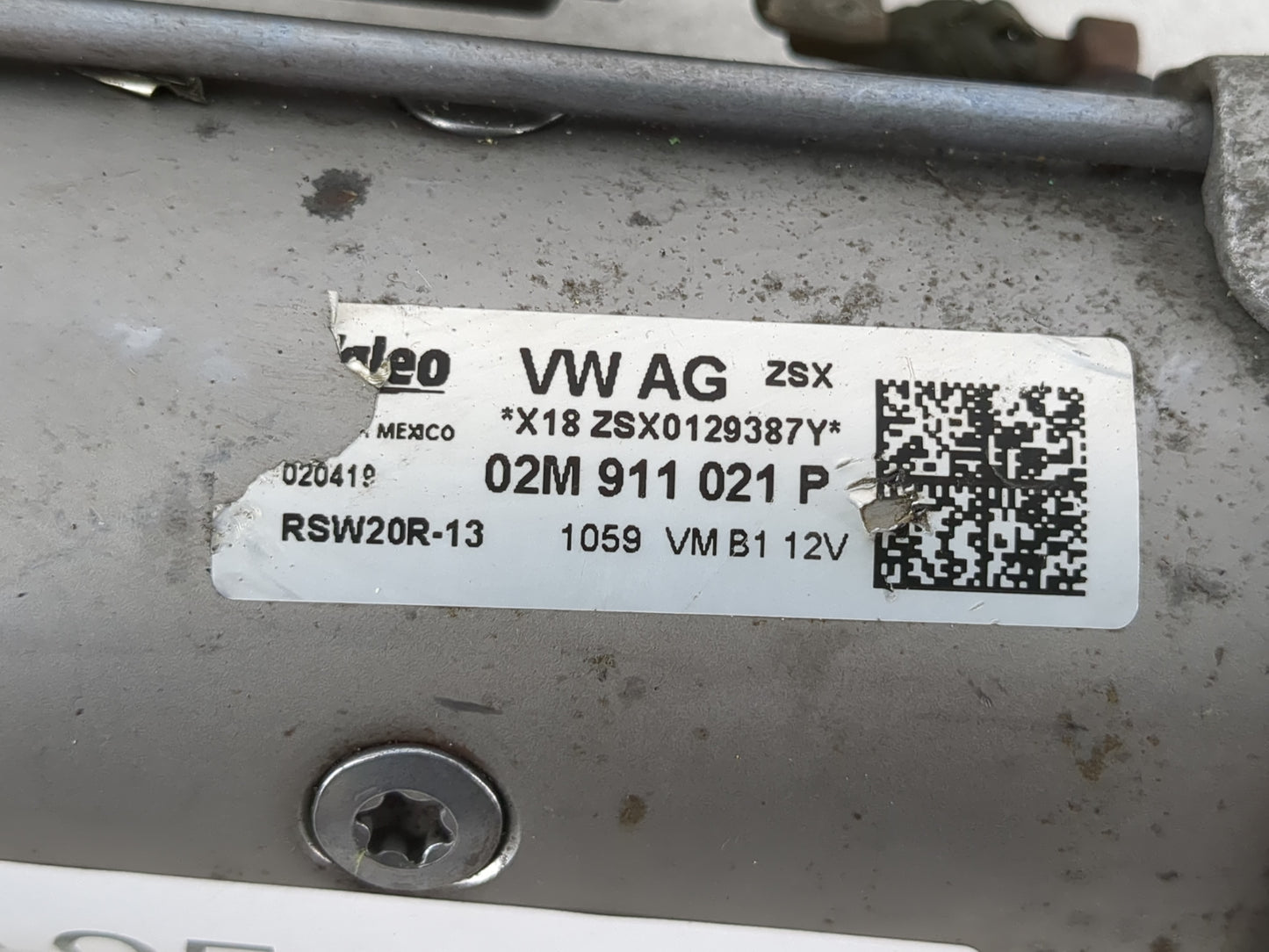2018-2022 Volkswagen Atlas Car Starter Motor Solenoid OEM P/N:02M 911 021 P Fits Fits 2018 2019 2020 2021 2022 OEM Used Auto