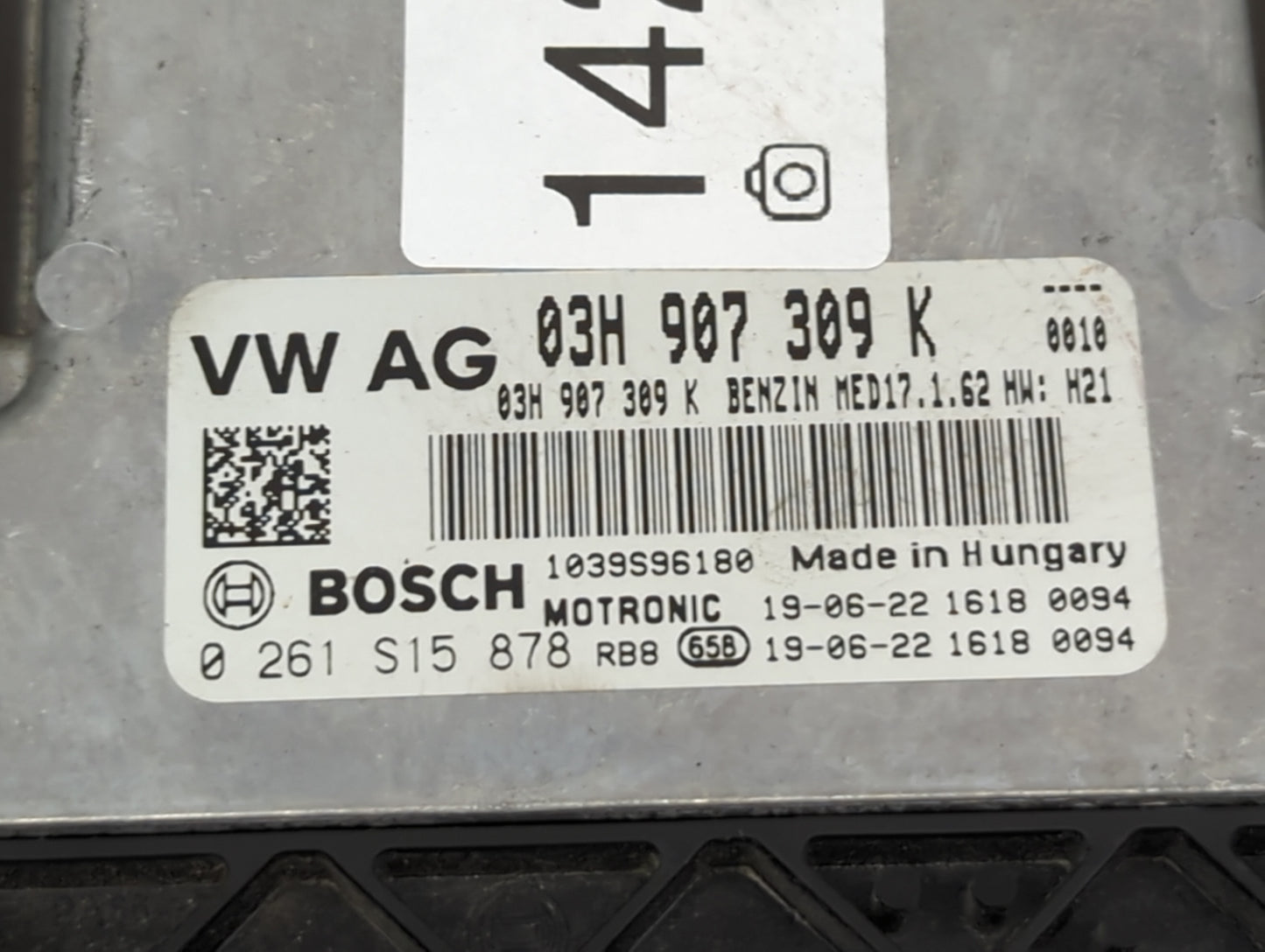 2018-2022 Volkswagen Atlas PCM Engine Control Computer ECU ECM PCU OEM P/N:03H 907 309 K 0 261 S15 878 Fits OEM Used Auto Pa