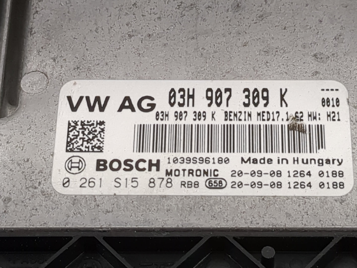 2018-2022 Volkswagen Atlas PCM Engine Control Computer ECU ECM PCU OEM P/N:03H907309K Fits Fits 2018 2019 2020 2021 2022 OEM
