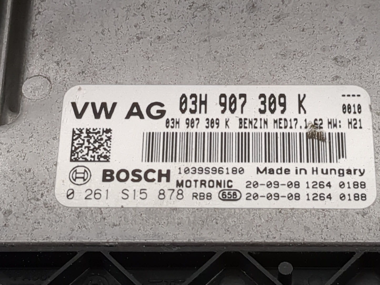 2018-2022 Volkswagen Atlas PCM Engine Control Computer ECU ECM PCU OEM P/N:03H907309K Fits Fits 2018 2019 2020 2021 2022 OEM