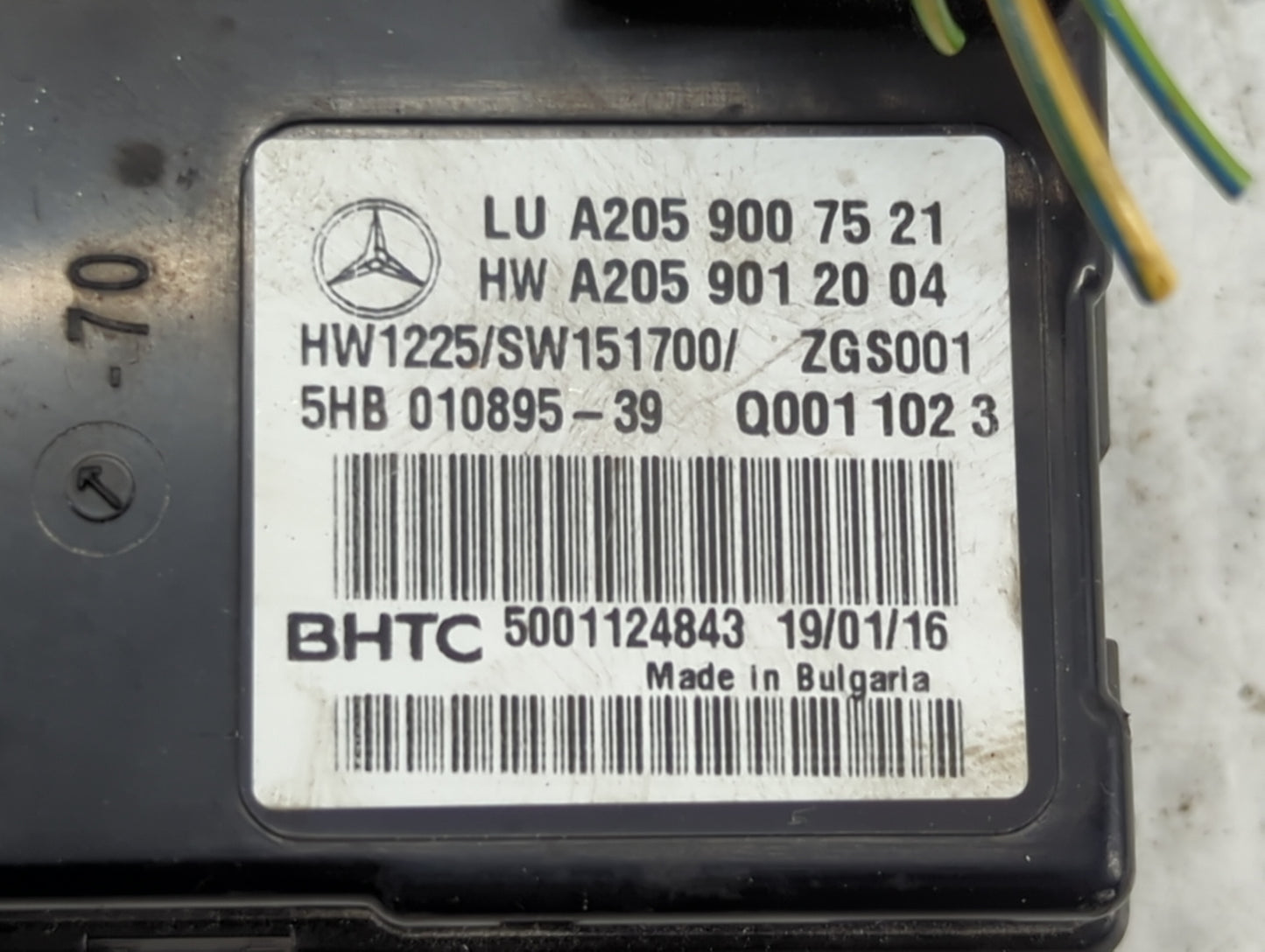 2018-2019 Volkswagen Atlas PCM Engine Control Computer ECU ECM PCU OEM P/N:A2059007521 A2059012004, HW1225 Fits Fits 2018 20