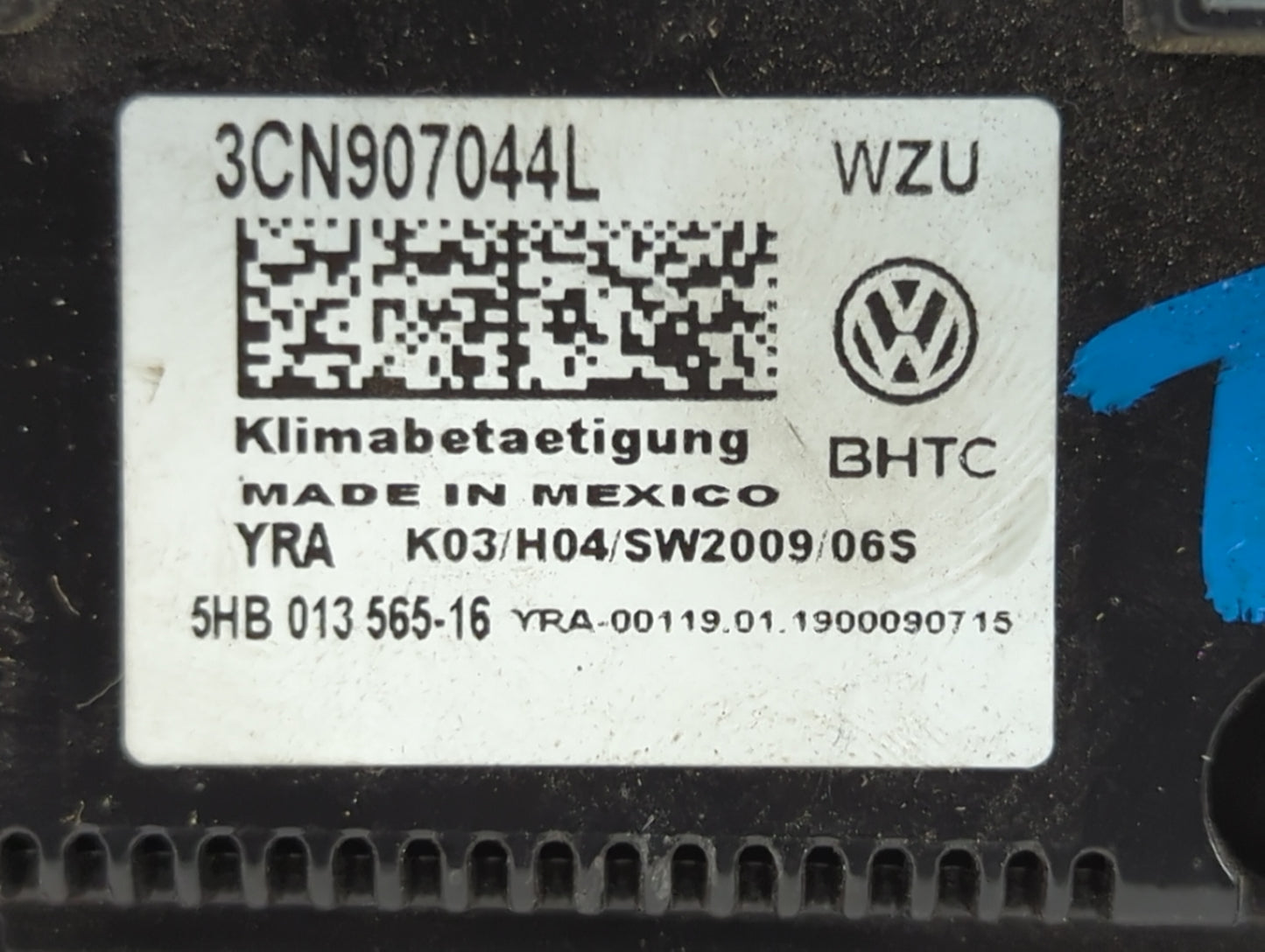 2019 Volkswagen Atlas Climate Control Module Temperature AC/Heater Replacement P/N:3CN907044L 5HB01356516 Fits OEM Used Auto