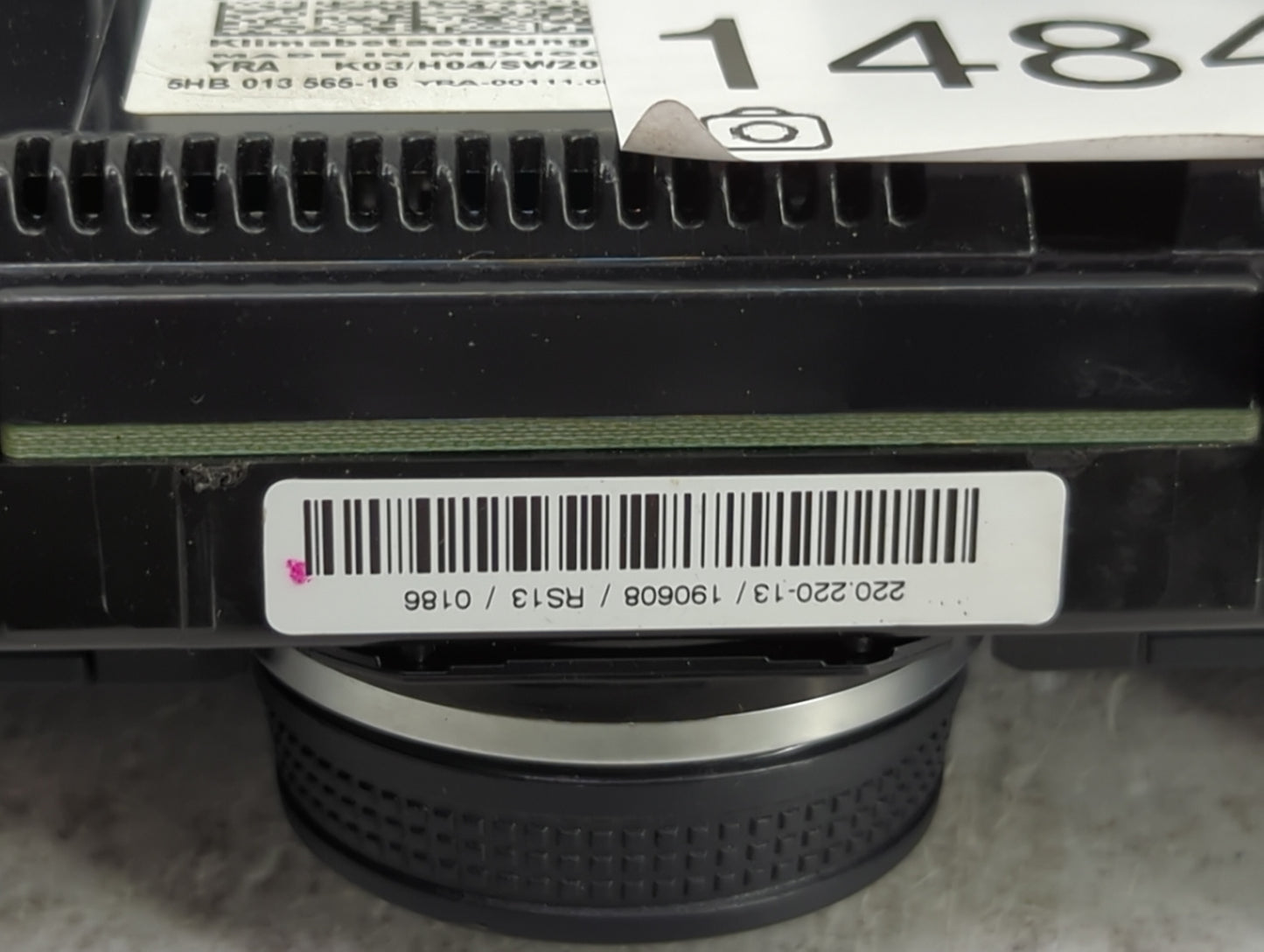 2019 Volkswagen Atlas Climate Control Module Temperature AC/Heater Replacement P/N:3CN907044L 5HB01356516 Fits OEM Used Auto