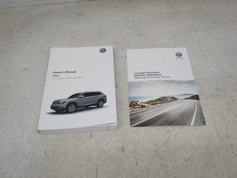 compare product 2019 Volkswagen Atlas Owners Manual Book Guide OEM Used Auto Parts