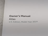 2019 Volkswagen Atlas Owners Manual Book Guide OEM Used Auto Parts - Oemusedautoparts1.com