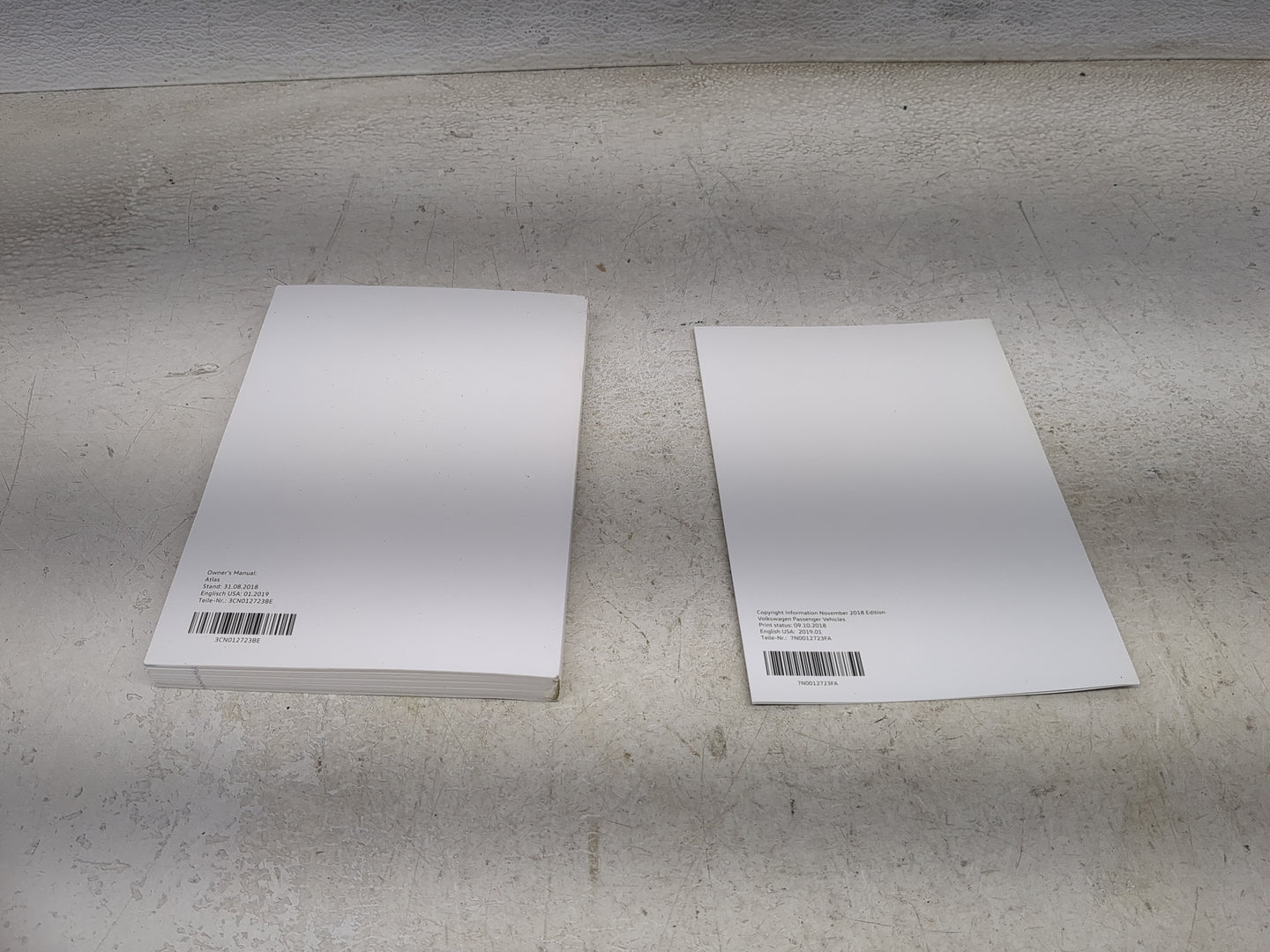 2019 Volkswagen Atlas Owners Manual Book Guide OEM Used Auto Parts - Oemusedautoparts1.com