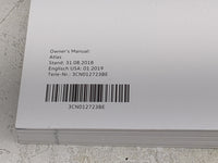 2019 Volkswagen Atlas Owners Manual Book Guide OEM Used Auto Parts - Oemusedautoparts1.com