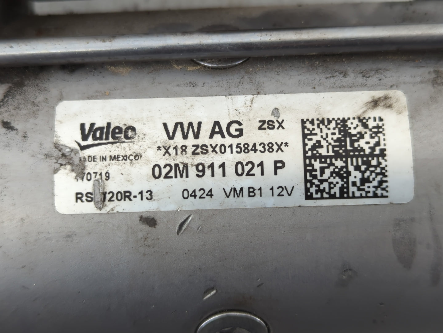 2018-2022 Volkswagen Atlas Car Starter Motor Solenoid OEM P/N:02M 911 021 P Fits Fits 2018 2019 2020 2021 2022 OEM Used Auto