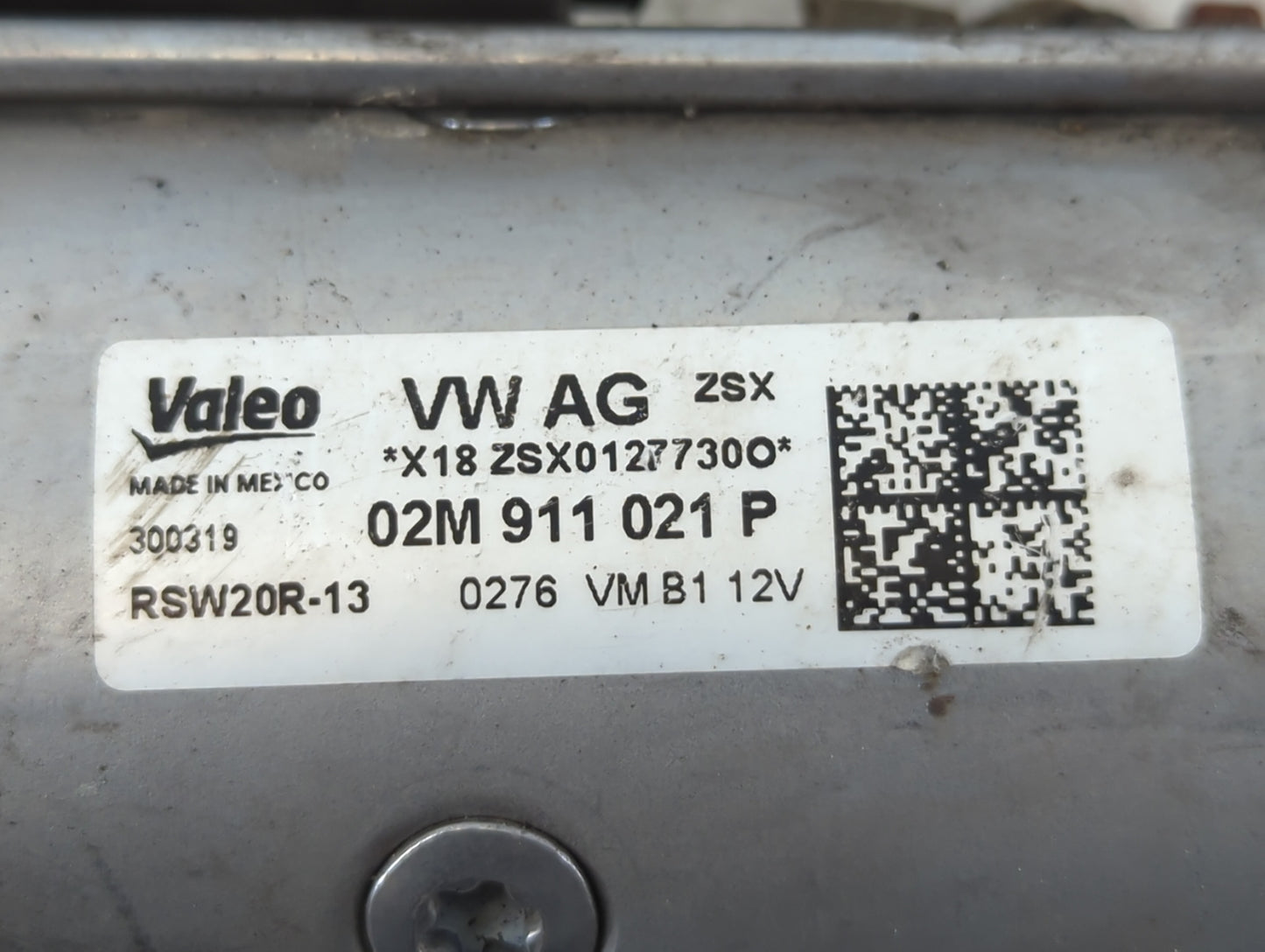 2018-2022 Volkswagen Atlas Car Starter Motor Solenoid OEM P/N:0276 VM B1 12V 02M 911 021 P Fits Fits 2018 2019 2020 2021 202