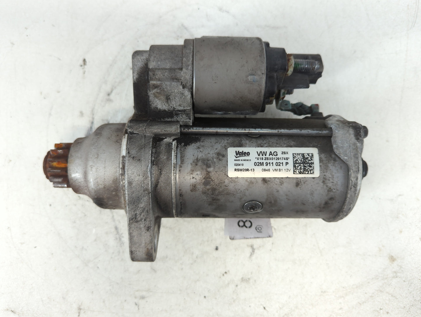 2018-2022 Volkswagen Atlas Car Starter Motor Solenoid OEM P/N:02M 911 021 P Fits Fits 2018 2019 2020 2021 2022 OEM Used Auto