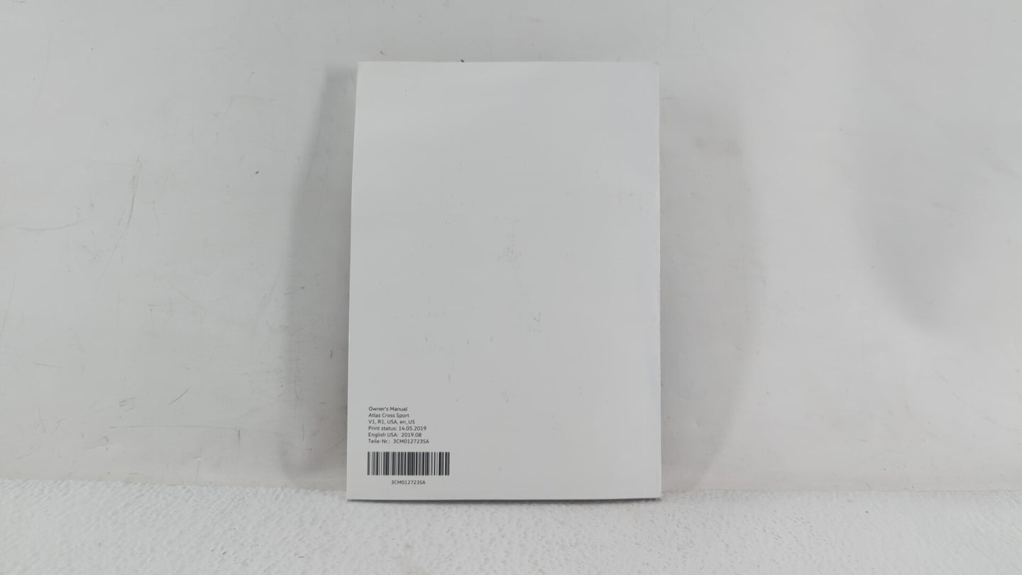 2019 Volkswagen Atlas Cross Sport Owners Manual Book Guide OEM Used Auto Parts - Oemusedautoparts1.com