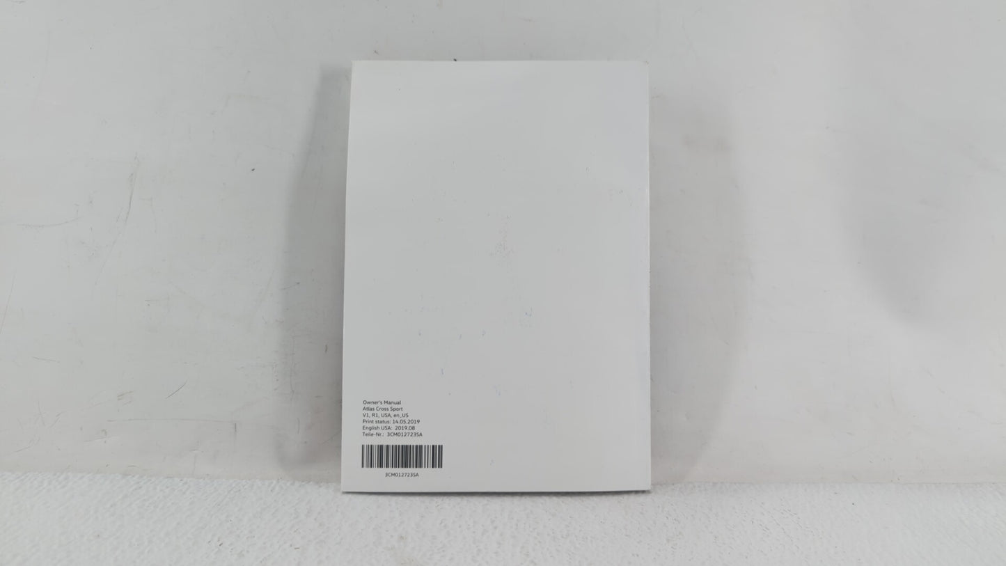 2019 Volkswagen Atlas Cross Sport Owners Manual Book Guide OEM Used Auto Parts - Oemusedautoparts1.com