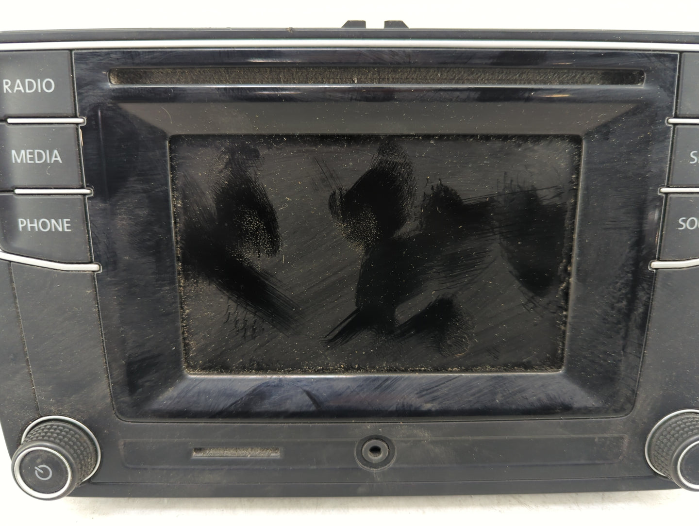 2018-2019 Volkswagen Beetle Radio AM FM Cd Player Receiver Replacement P/N:561035150B BEJMIB2PQ, 2703H-MIB2PQ Fits Fits 2018