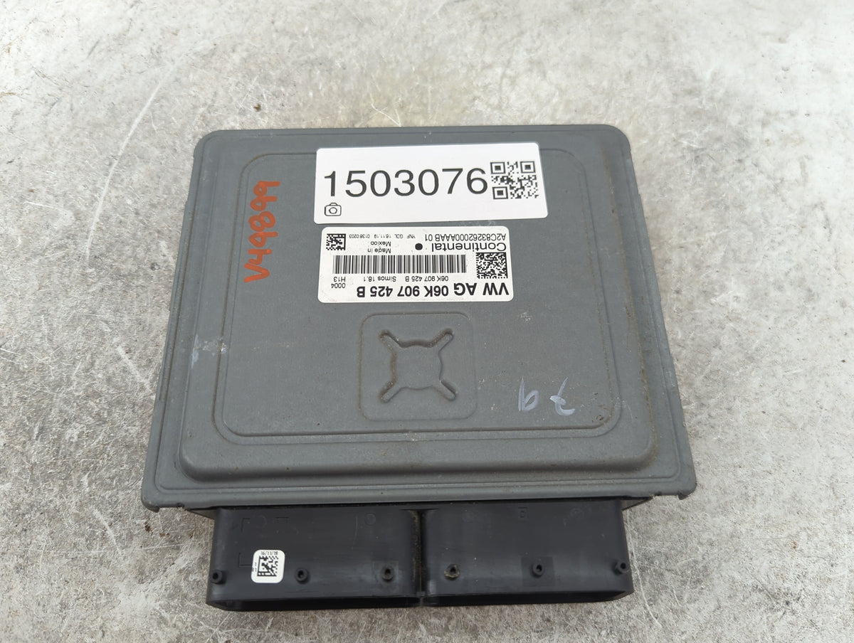 2015-2016 Volkswagen Golf PCM Engine Control Computer ECU ECM PCU OEM P/N:06K907425B A2C83262000AAB01 Fits OEM Used Auto Par