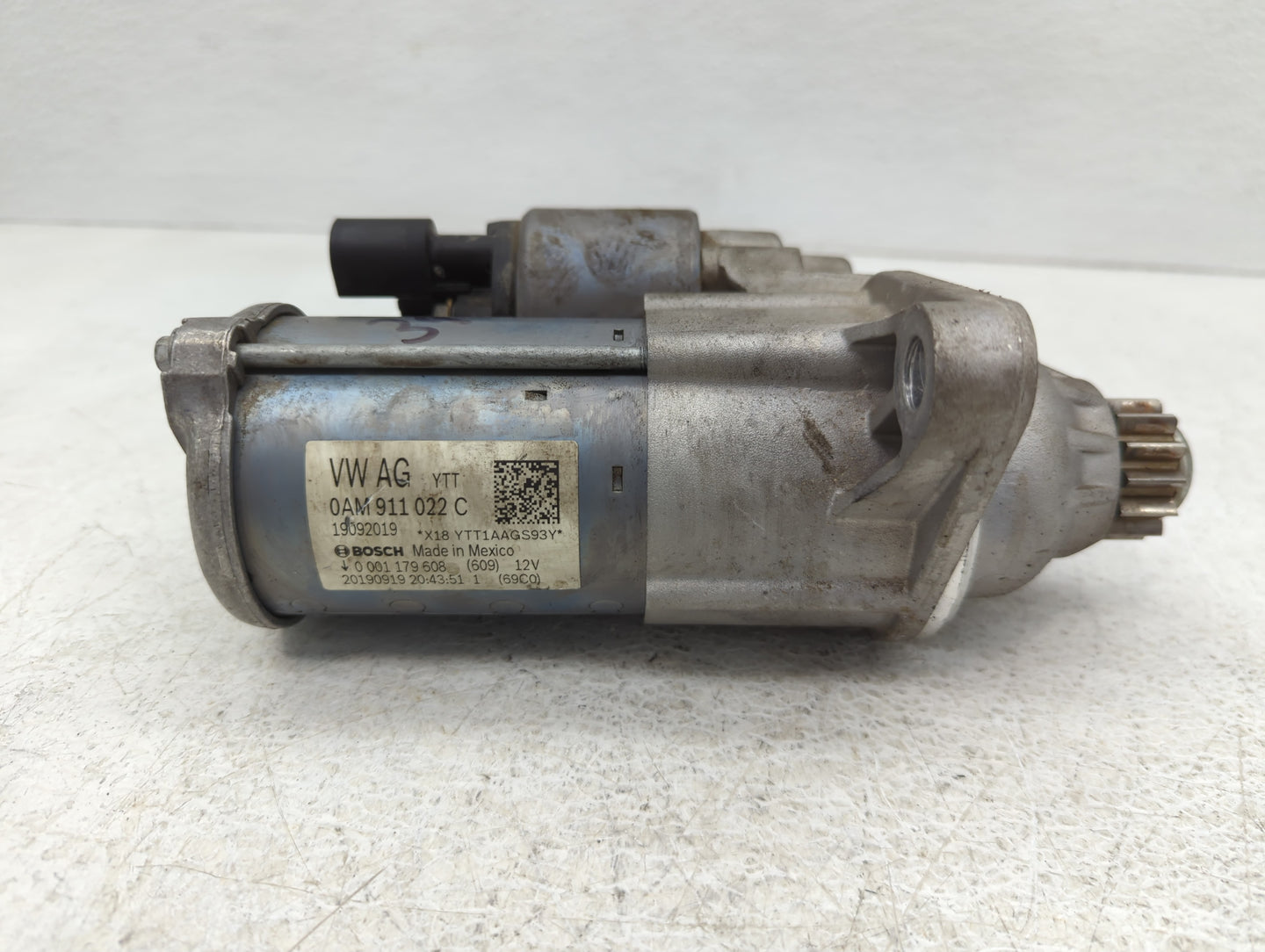 2019-2021 Volkswagen Jetta Car Starter Motor Solenoid OEM P/N:0AM 911 022 C Fits Fits 2019 2020 2021 OEM Used Auto Parts - O