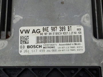 2019-2020 Volkswagen Jetta PCM Engine Control Computer ECU ECM PCU OEM P/N:04E 907 309 BT Fits Fits 2019 2020 OEM Used Auto Parts
