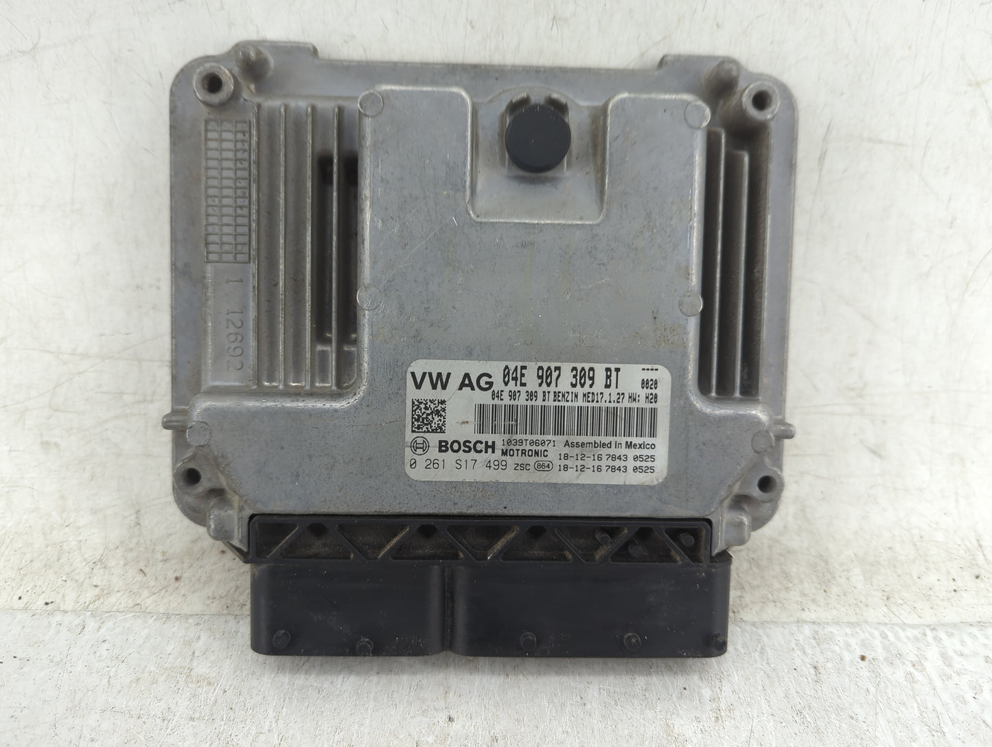 2019-2020 Volkswagen Jetta PCM Engine Control Computer ECU ECM PCU OEM P/N:0 261 S17 499 04E 907 309 BT Fits Fits 2019 2020 