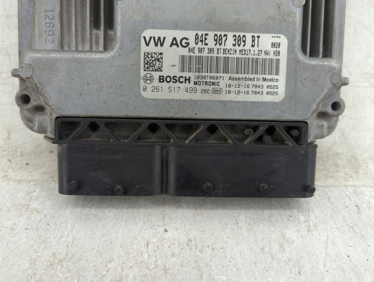 2019-2020 Volkswagen Jetta PCM Engine Control Computer ECU ECM PCU OEM P/N:0 261 S17 499 04E 907 309 BT Fits Fits 2019 2020 