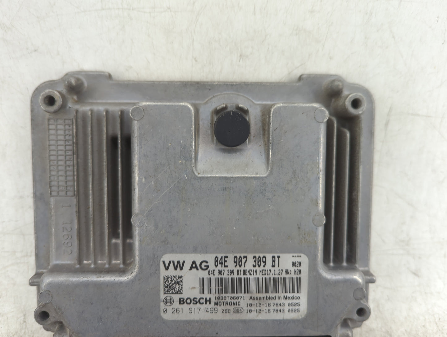 2019-2020 Volkswagen Jetta PCM Engine Control Computer ECU ECM PCU OEM P/N:0 261 S17 499 04E 907 309 BT Fits Fits 2019 2020 