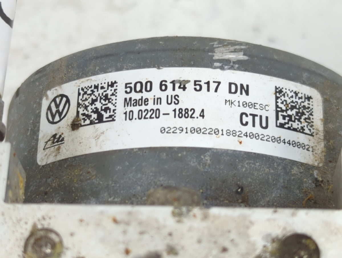 2019 Volkswagen Jetta Anti-Lock Brake ABS Pump Module Actuator OEM P/N:5Q0614517DN 10.0220-1882.4, 5Q0907379G, 10.0629-31331